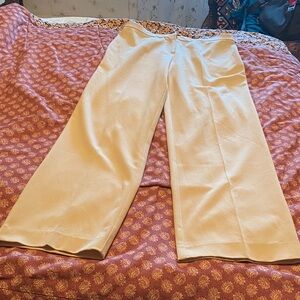 Focus 2000 Cream Wide-Leg Trousers